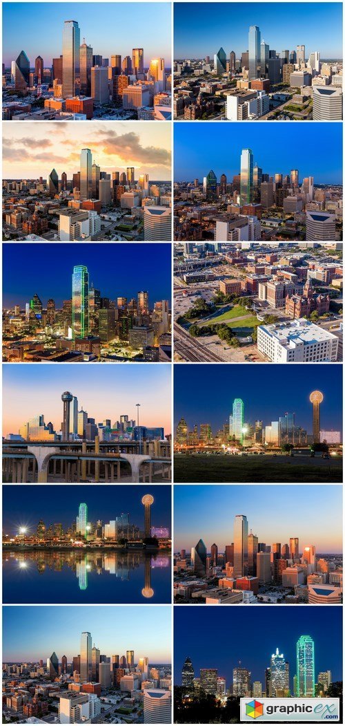 Dallas, Texas Cityscape - 12xUHQ JPEG