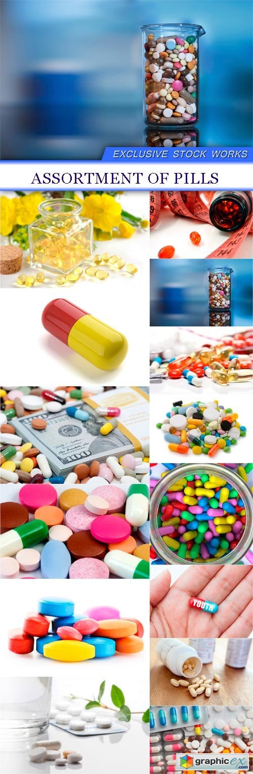Assortment of pills 14X JPEG