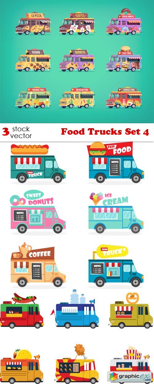 Food Trucks Set 4