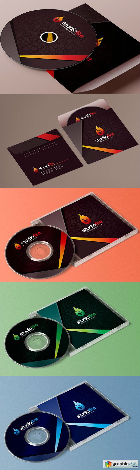 CD DVD Album Cover Design Template
