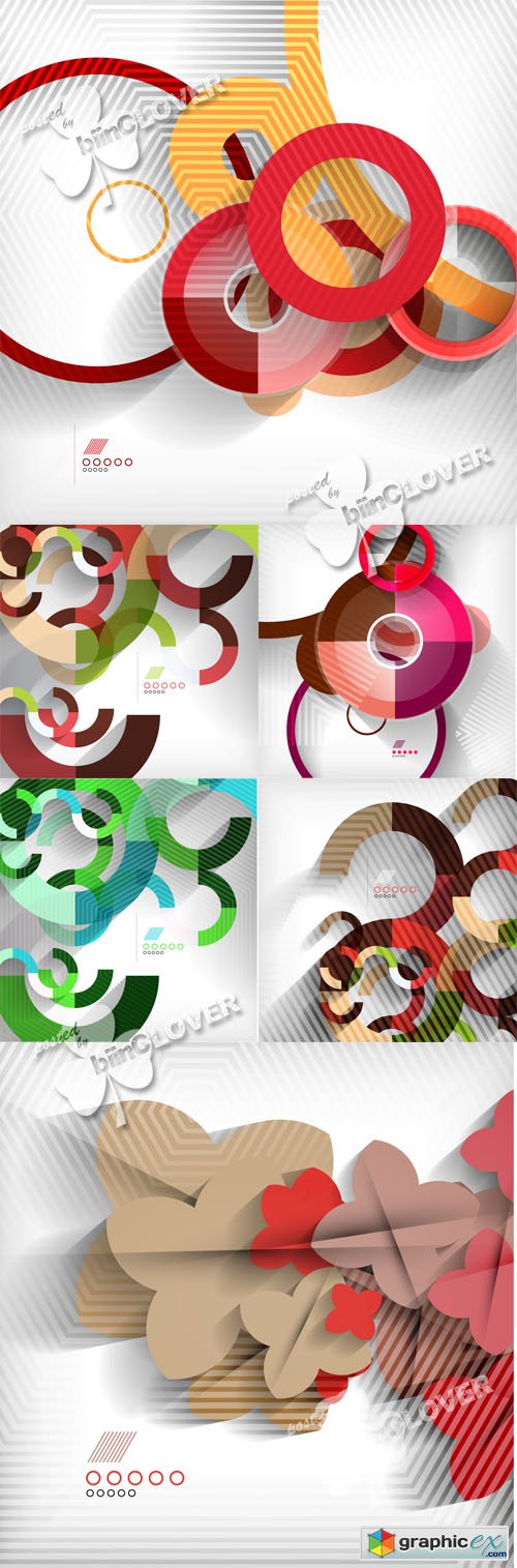 Vector Geometric modern abstract background 0532