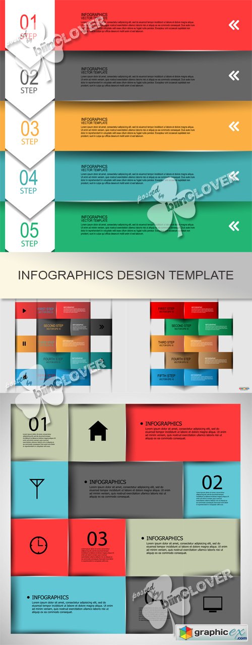 Vector Infographics design template 0532
