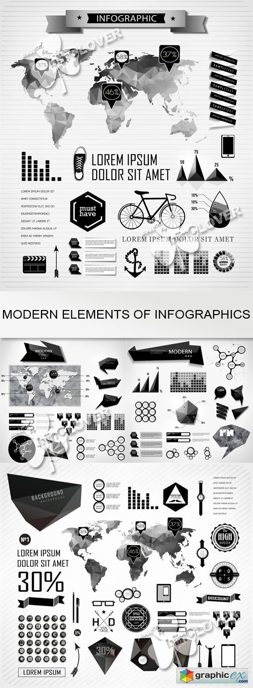 Vector Modern elements of info graphics 0530