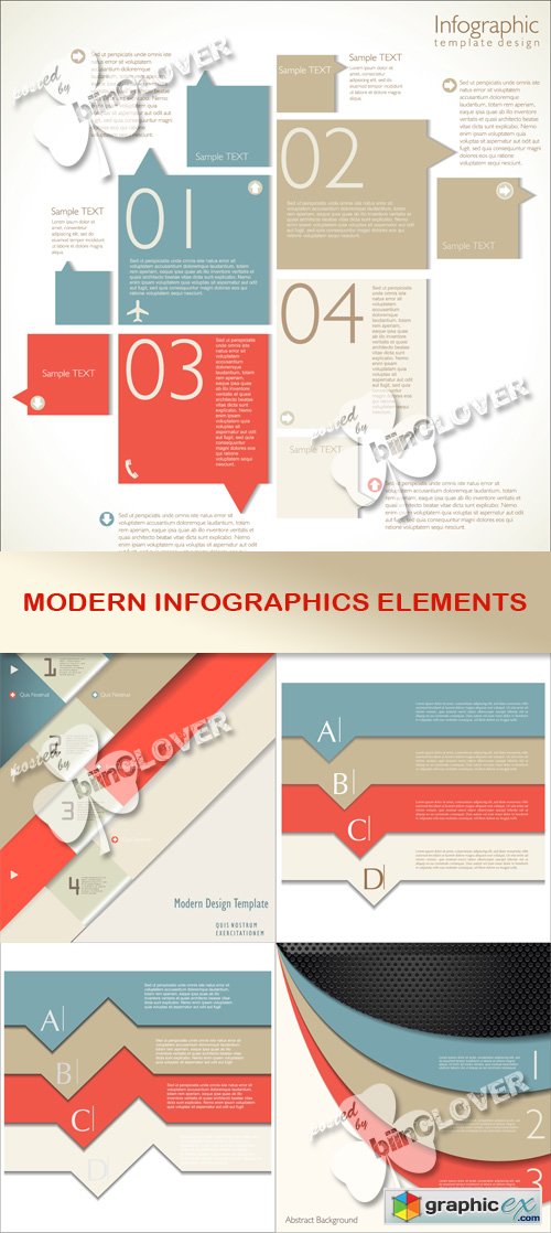 Vector Modern infographics elements 0524