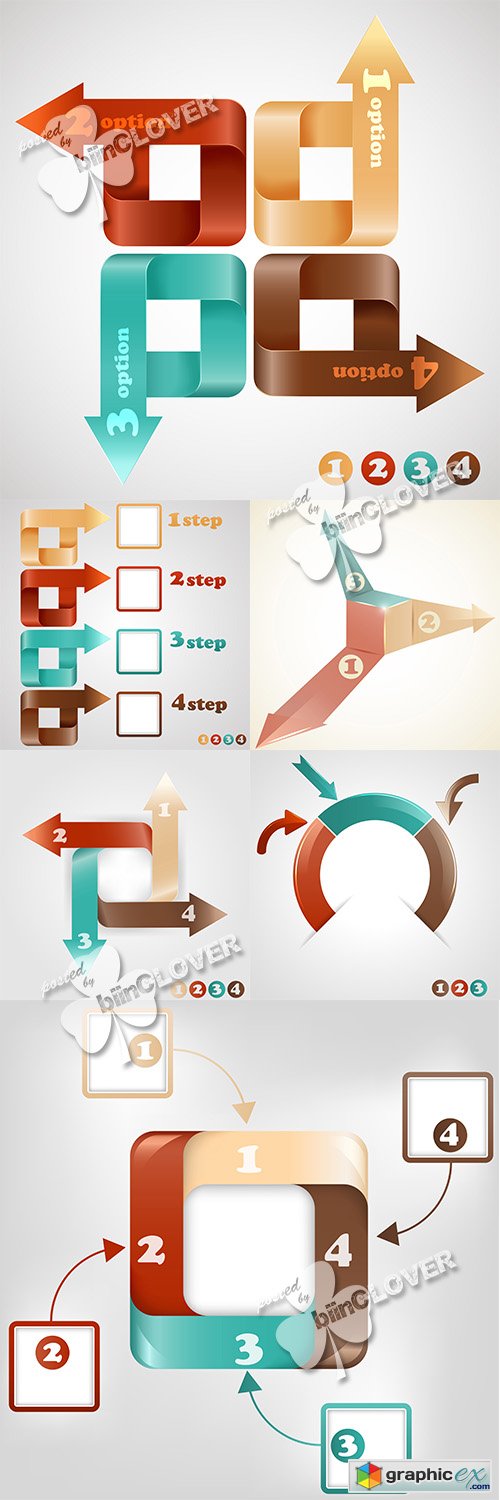 Vector Infographic elements template 0520