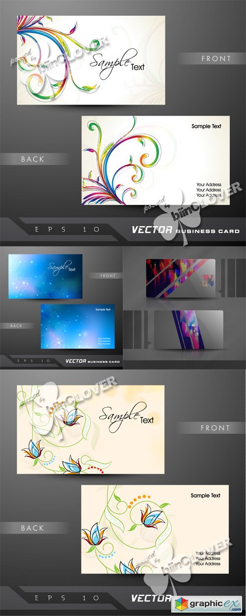 Vector Business card design 0519