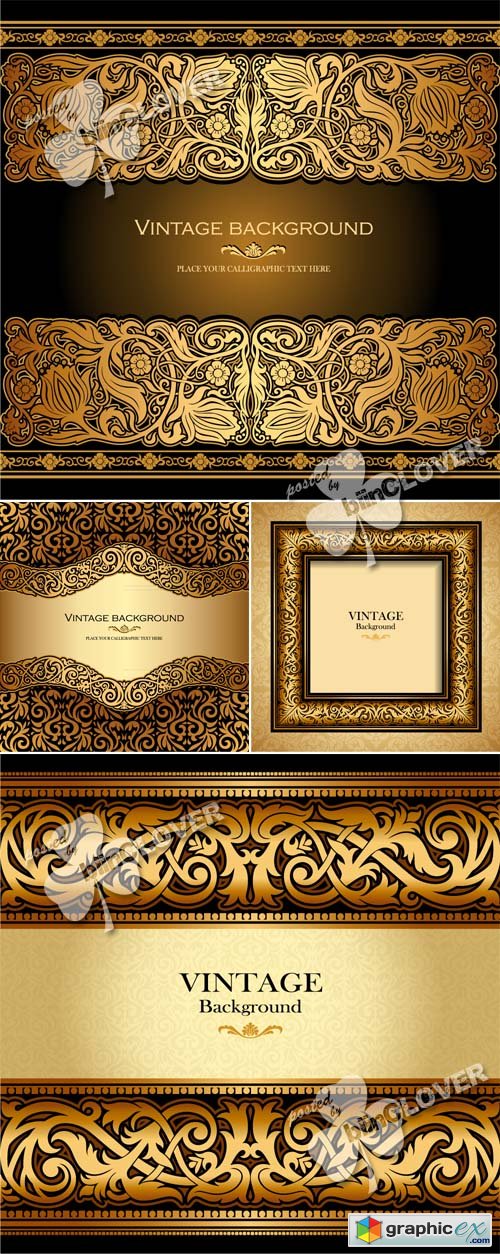 Vector Luxury ornamental background 0499