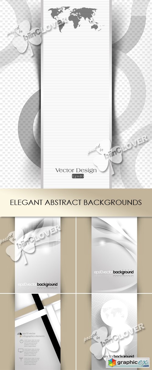 Vector Elegant abstract backgrounds 0497
