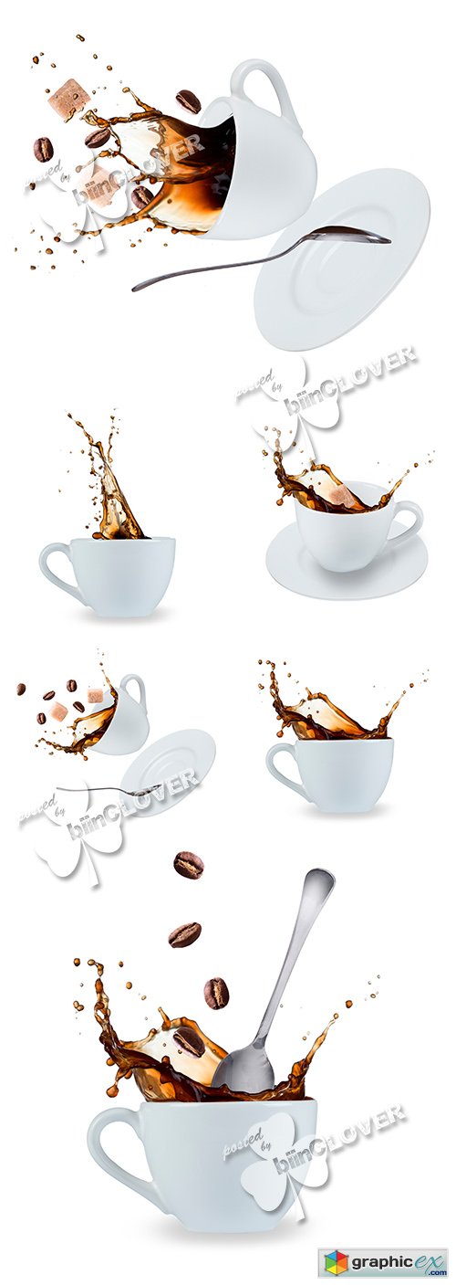 Stock Image Coffee splash 0495