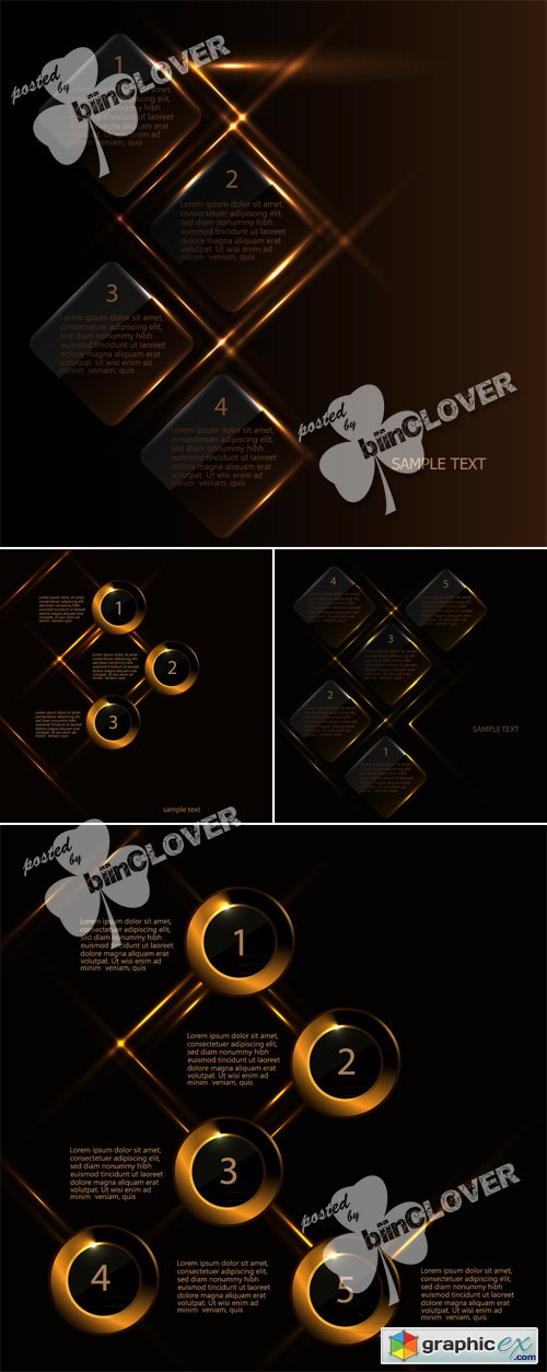 Vector Creative infographic template 0494