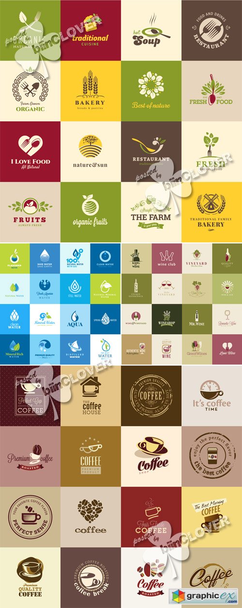 Set of icons for food and drink 0492