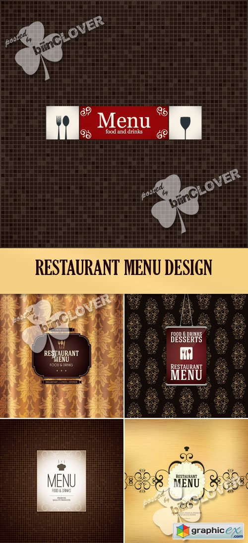 Vector Restaurant menu design 0485