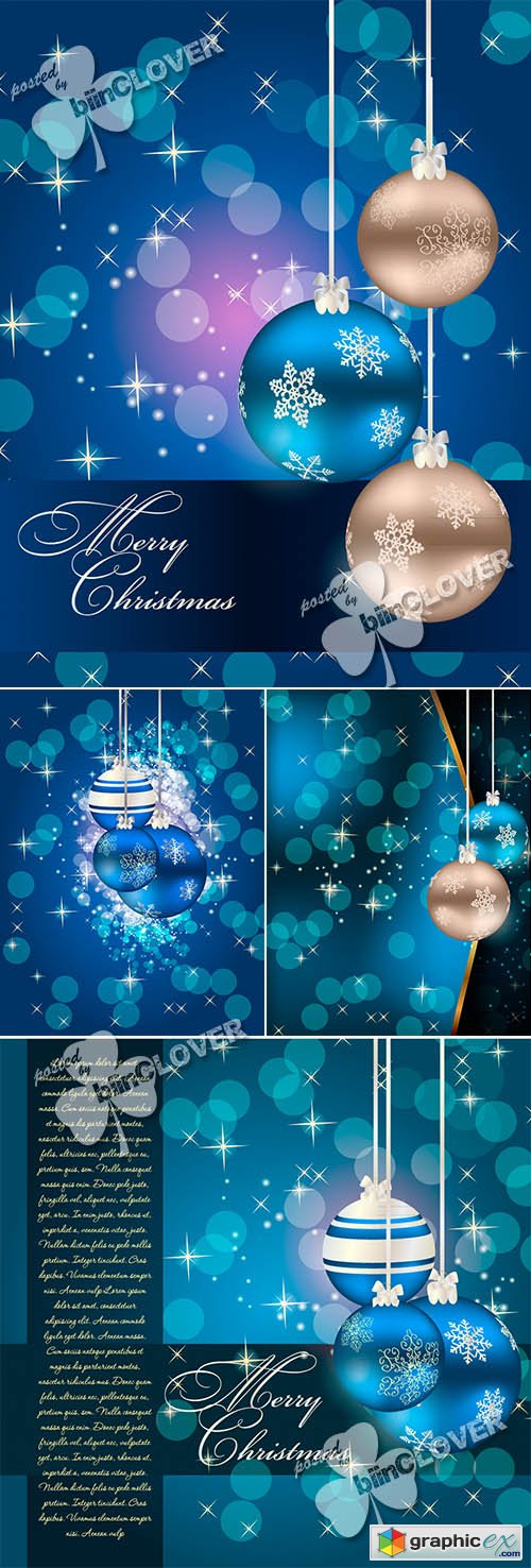 Vector Christmas and New Year background 0485