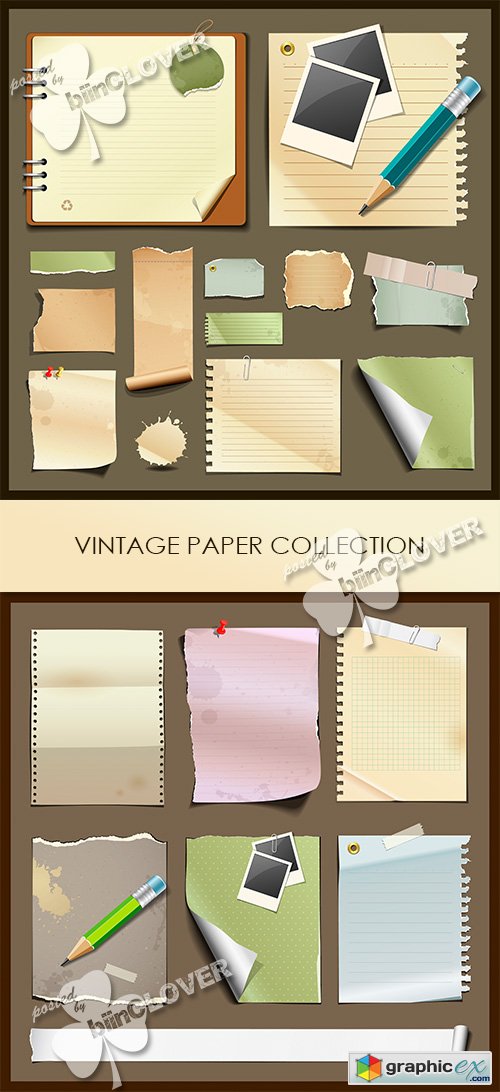 Vector Vintage paper collections 0484