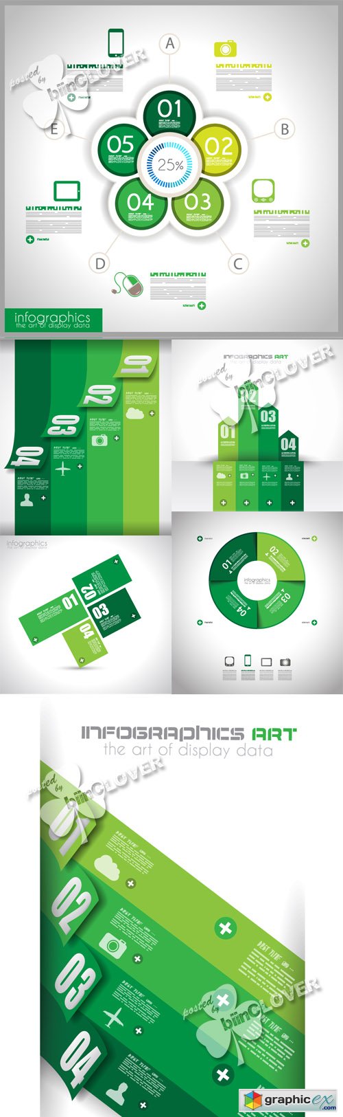 Vector Modern infographic design template 0483