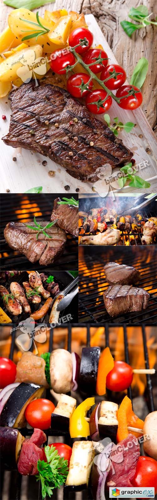 Vector Grilled meat 0475