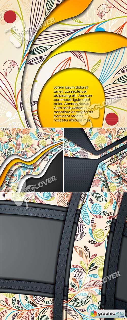 Vector Layered abstract background 0467