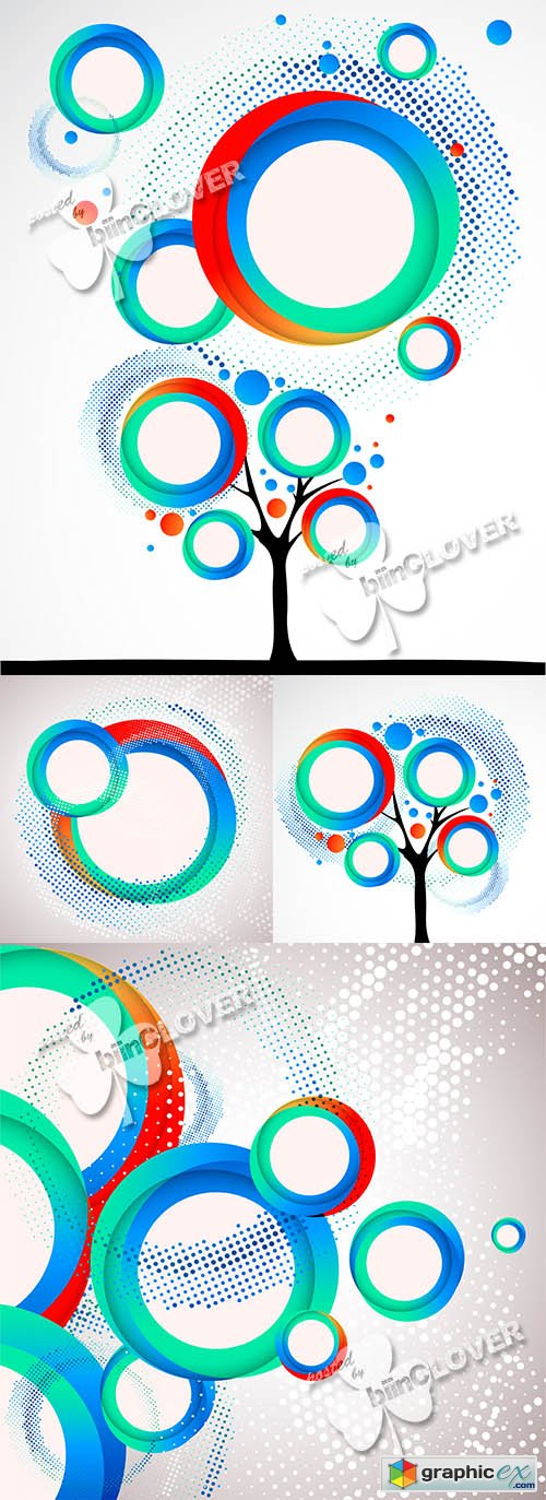 Vector Abstract circle background 0467