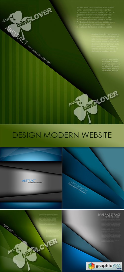 Vector Design modern website 0464