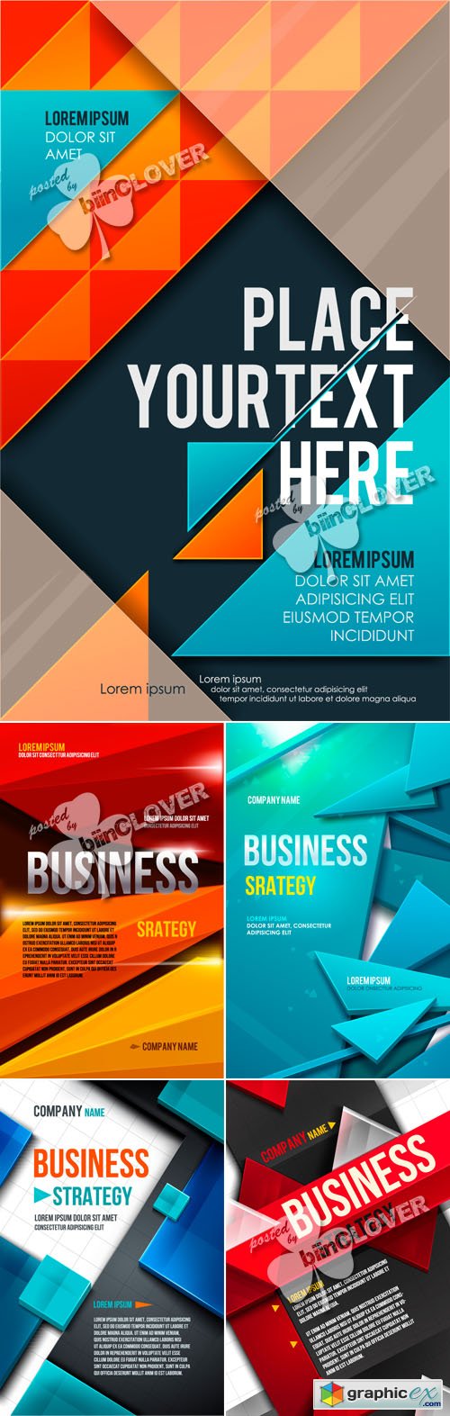 Vector Business square background 0461