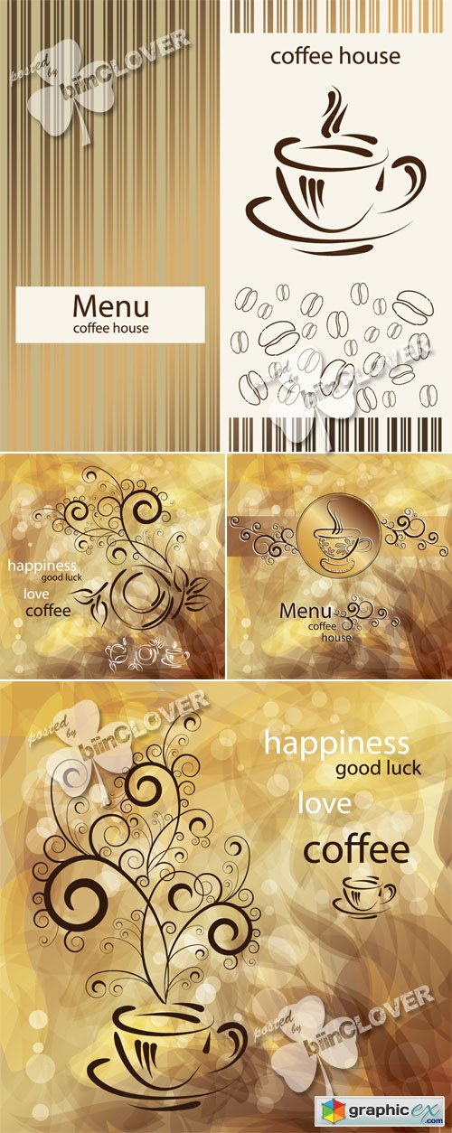Vector Background with cup of coffee 0459