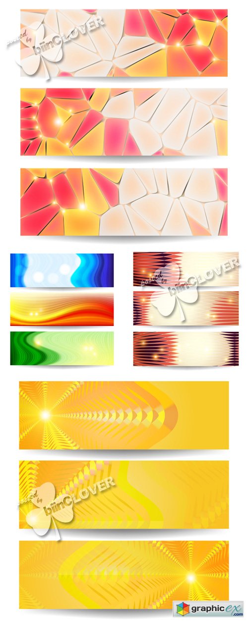 Vector Abstract bright banners 0456