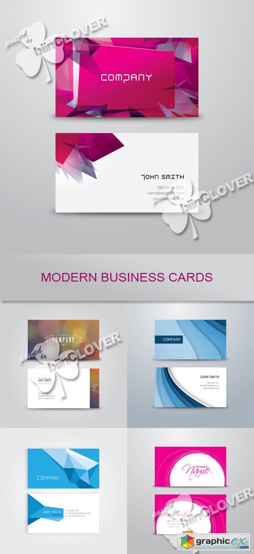 Vector Modern business card 0552