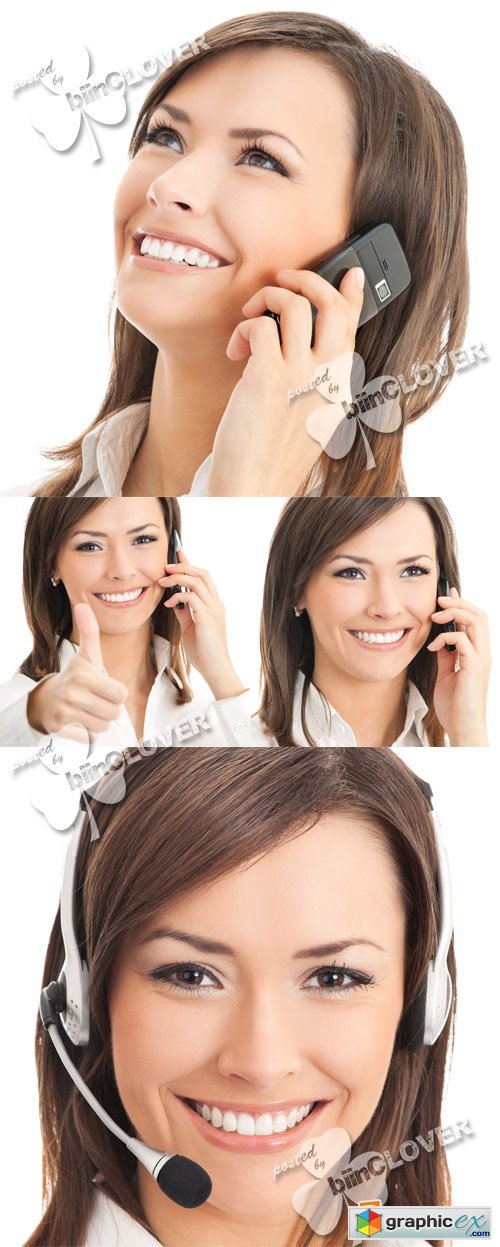 Businesswoman with phone 0553
