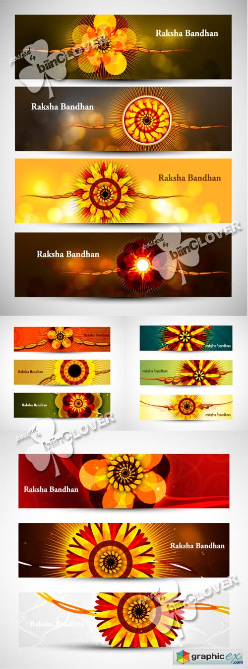 Vector Raksha Bandhan celebration banners 0447