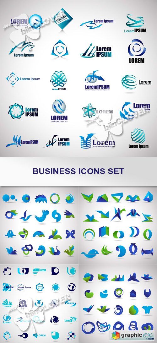 Vector Business icons set 0446