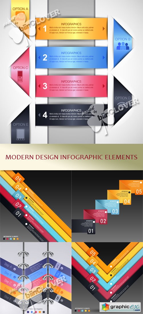 Vector Modern design infographic elements 0446