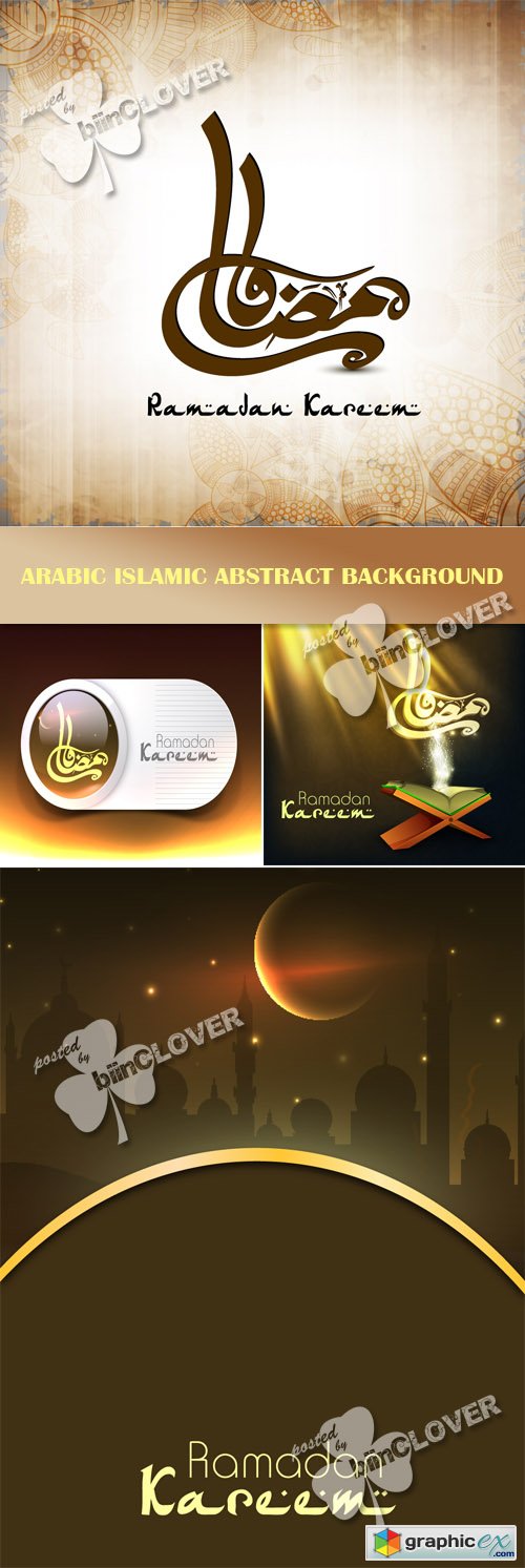 Vector Arabic Islamic abstract background 0445