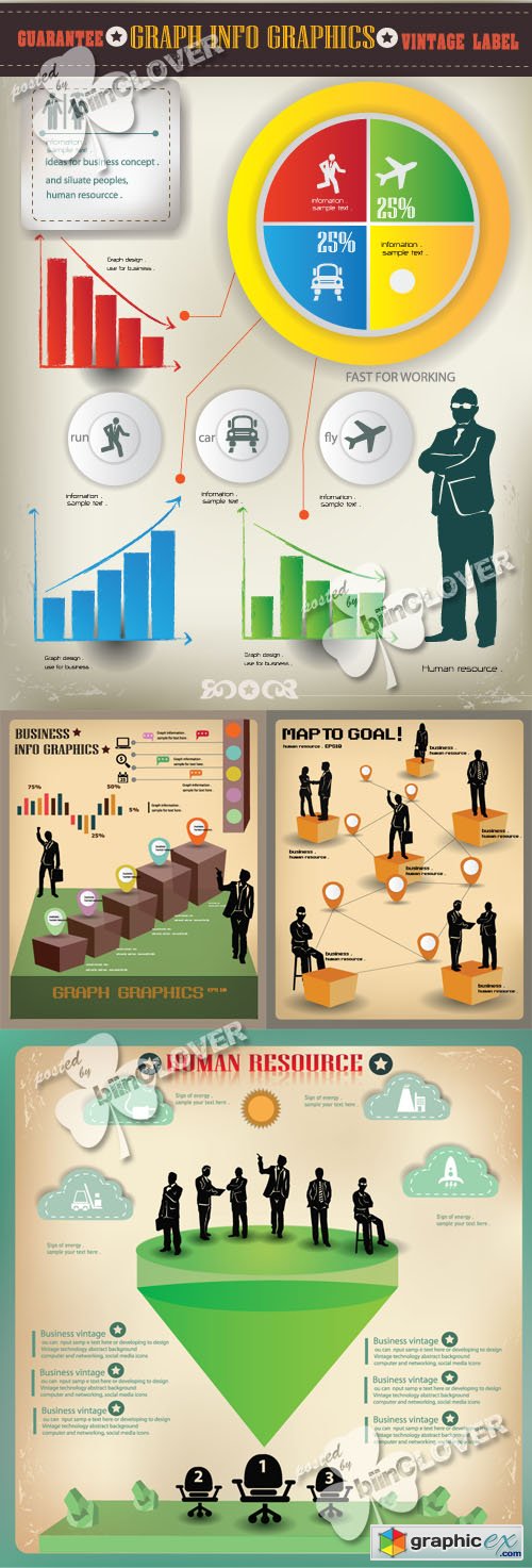 Vector Business and finance infographics elements 0432