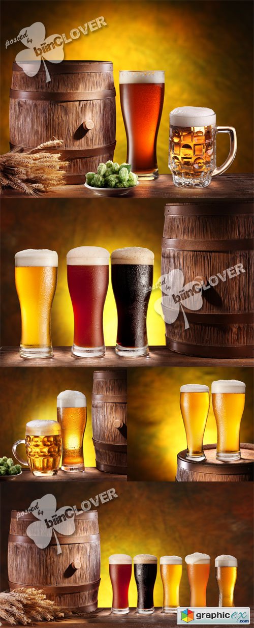 Beer glasses background 0430