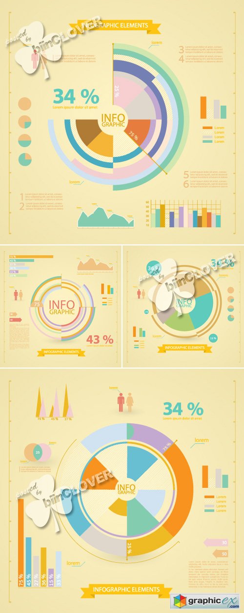 Vector Set of infographic elements 0425