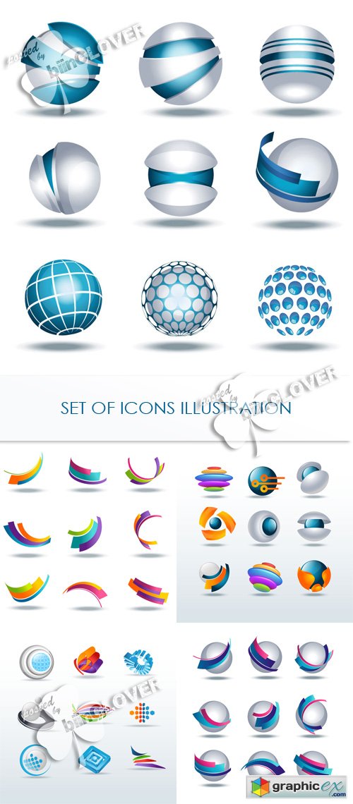 Set of icons illustration 0417