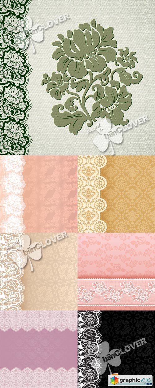 Vector Background with lace 0554