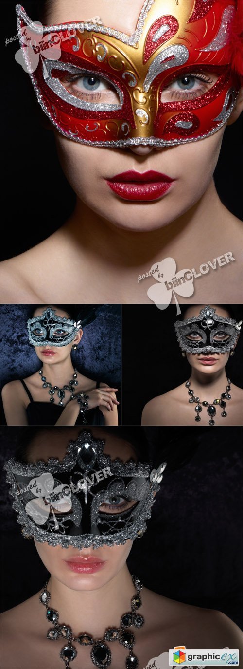 Woman in carnival mask 0395