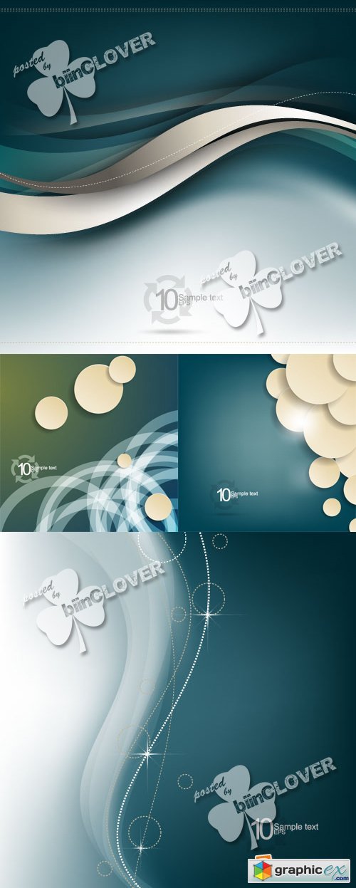 Vector Background with waves 0387