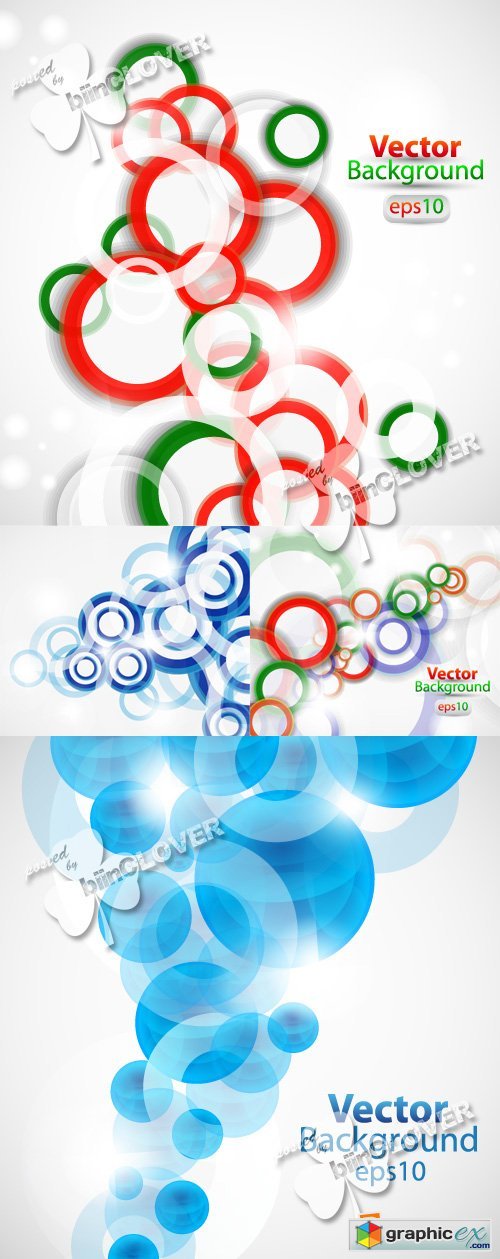 Vector Abstract background with circles 0386
