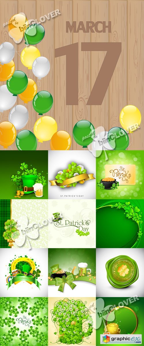Vector St.Patrick&#039;s Day background01 0385