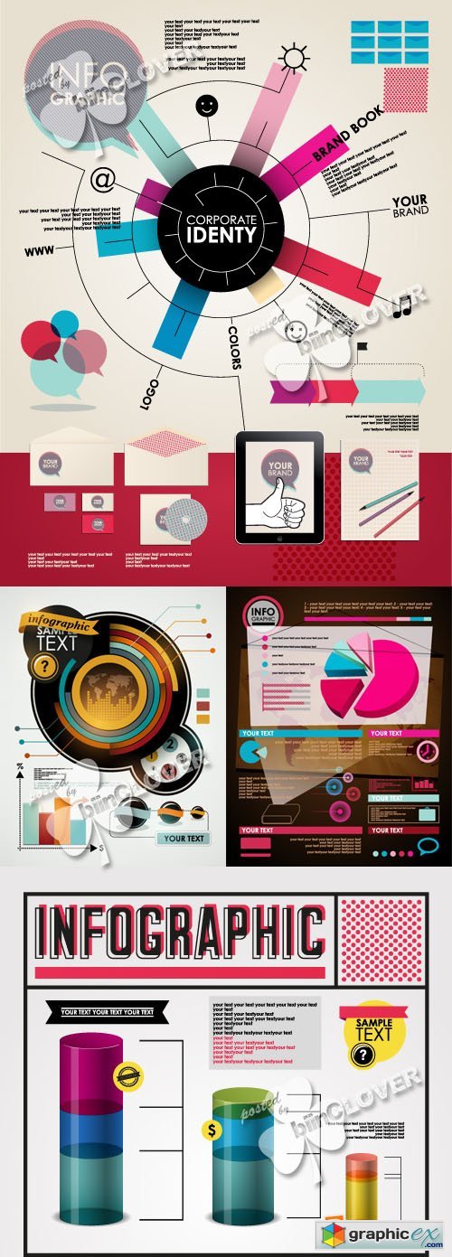 Vector Infographic template illustration 0381