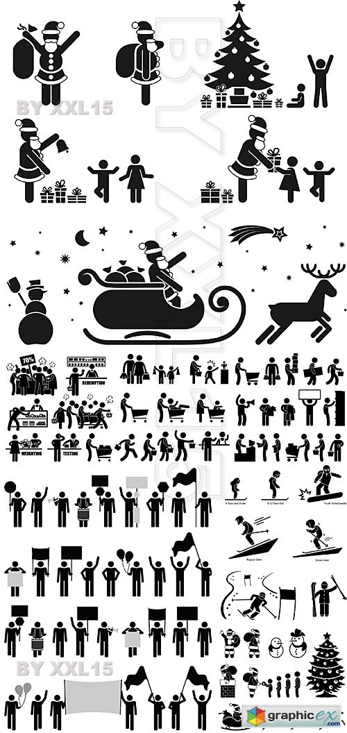 Vector People pictograms 8