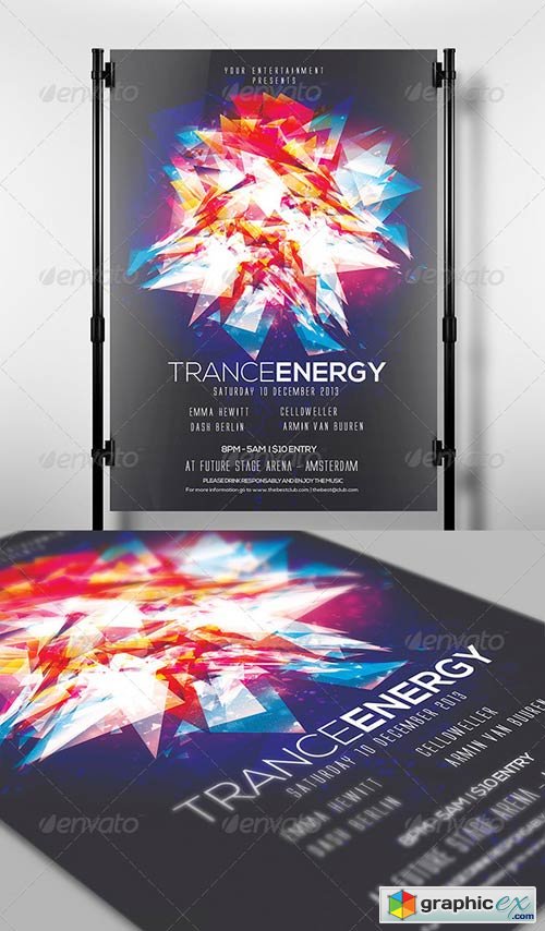 Trance Energy Flyer Template