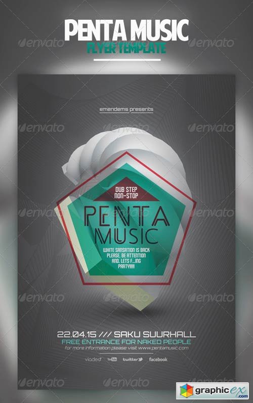 Penta Music Flyer Template