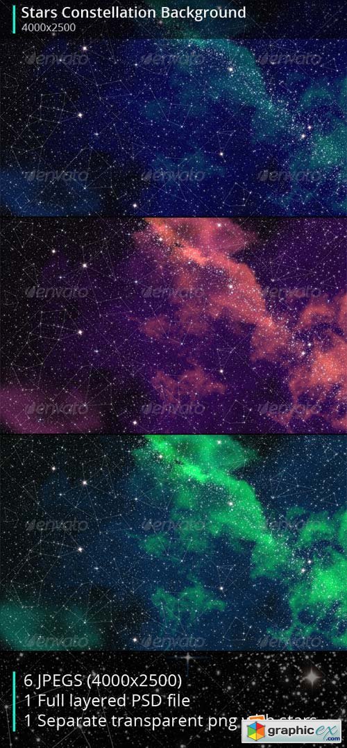 Stars Constellation Backgrounds Template