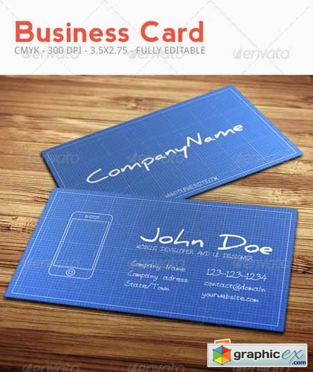 Blueprint Business Card 3506775