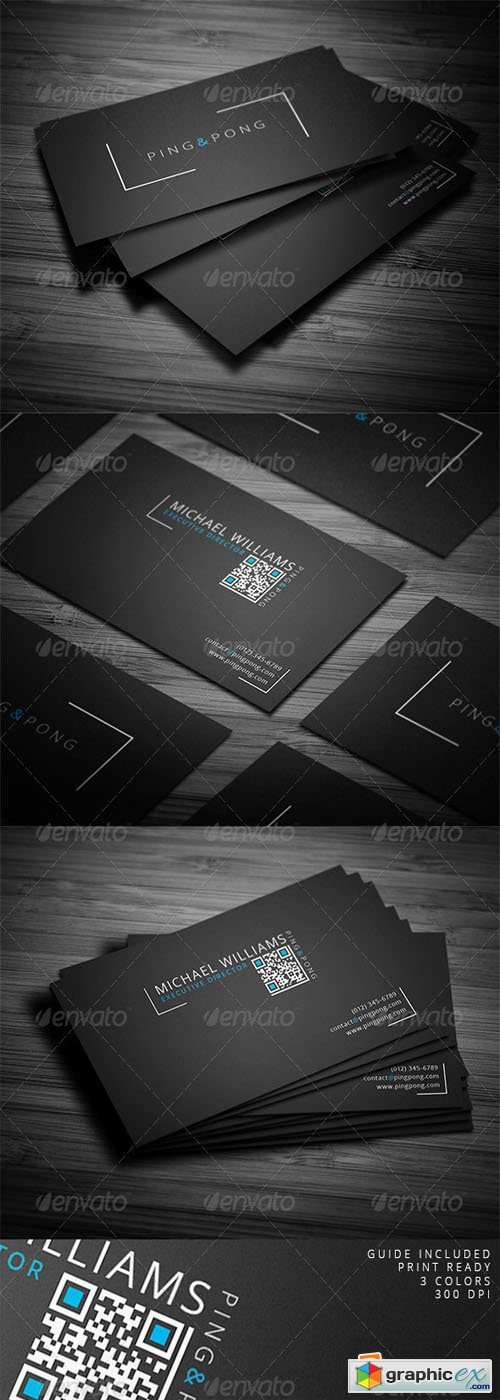 Fonts & Shapes Business Card
