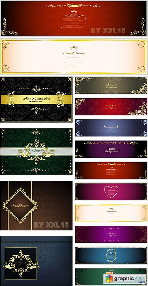 Vector Luxury backgrounds and banners