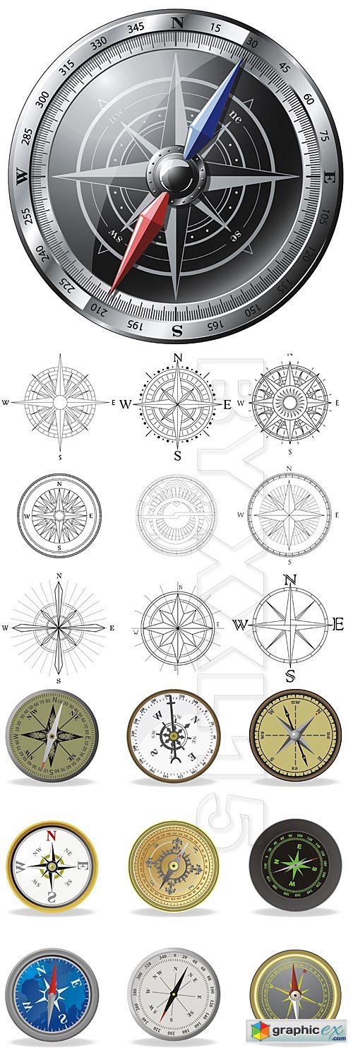 Vector Compass vector set